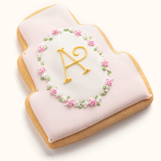 Wedding Cake Cookies Pink